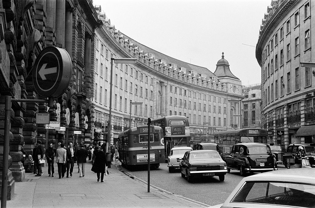 Regent Street, London, 1971.