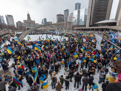 Stand With Ukraine Mega March To Support Ukraine Following Russias Invasion