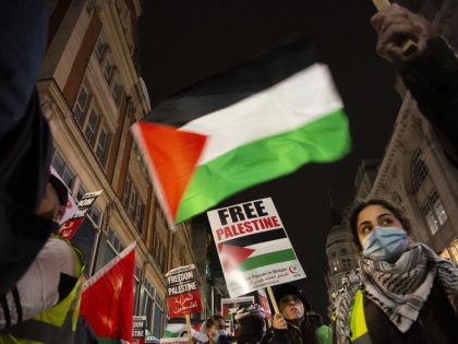 Demonstration outside Israeli Embassy in London