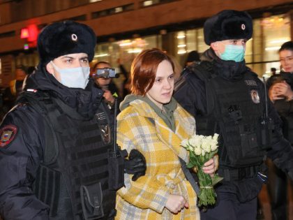 Anti-war protest in Moscow