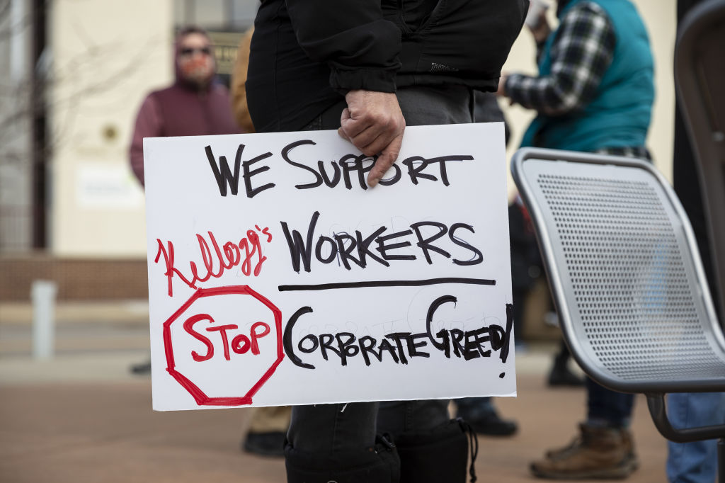 Senator Bernie Sanders Joins Kellogg's Workers Rally