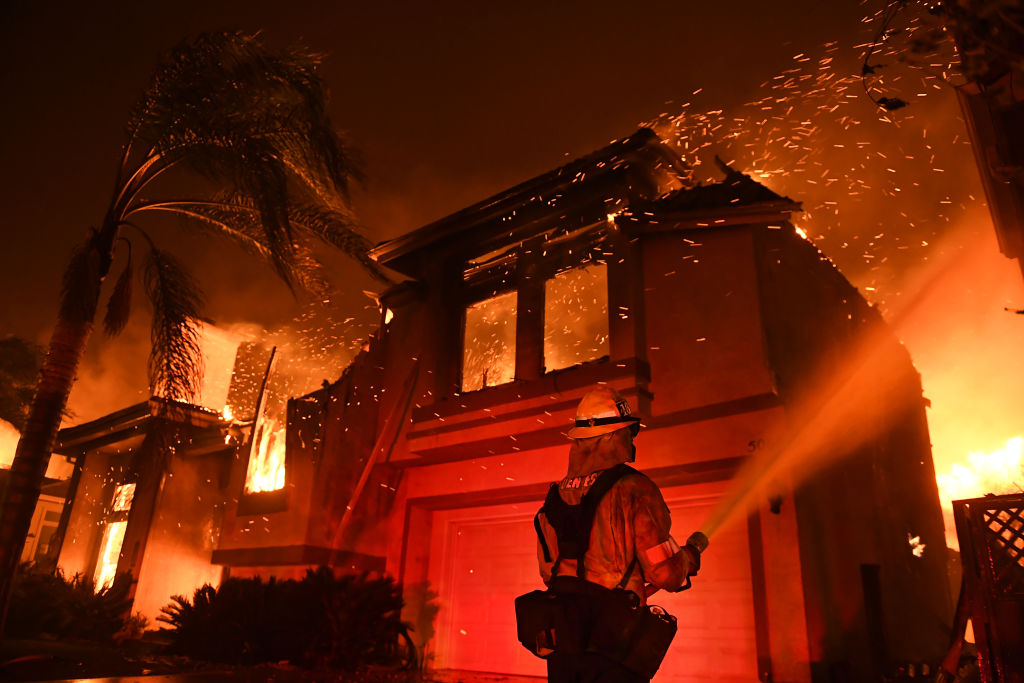 Fast-Spreading Hill and Woolsey Fires Force Evacuations In California's Ventura County