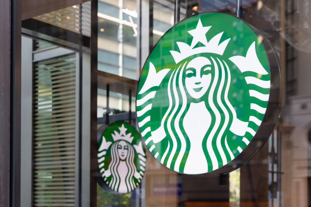 American multinational chain Starbucks Coffee store seen in