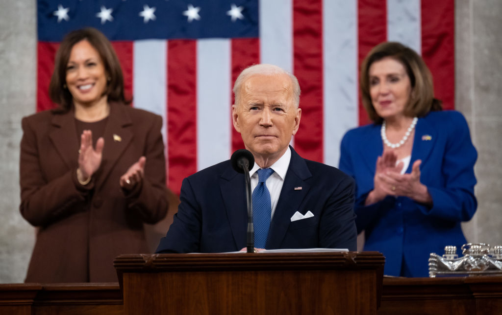 President Biden Delivers His First State Of The Union Address To Joint Session Of  Congress
