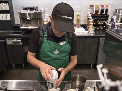 Inside A Starbucks Corp. Location Ahead Of Earnings Figures