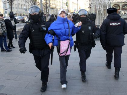 Anti-war Protest Take Place In Moscow