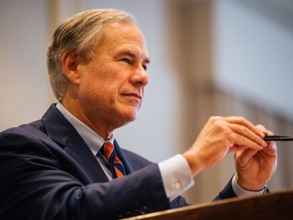 Texas Governor Abbott Speaks At Business Coalition Meeting