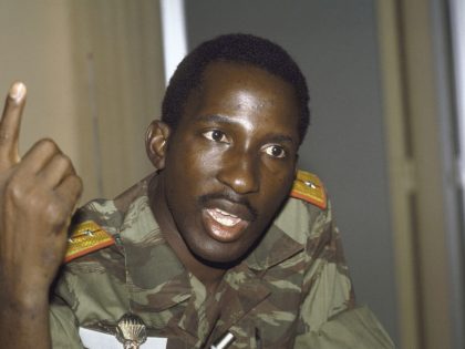 Captain Thomas Sankara leader of Burkina Faso