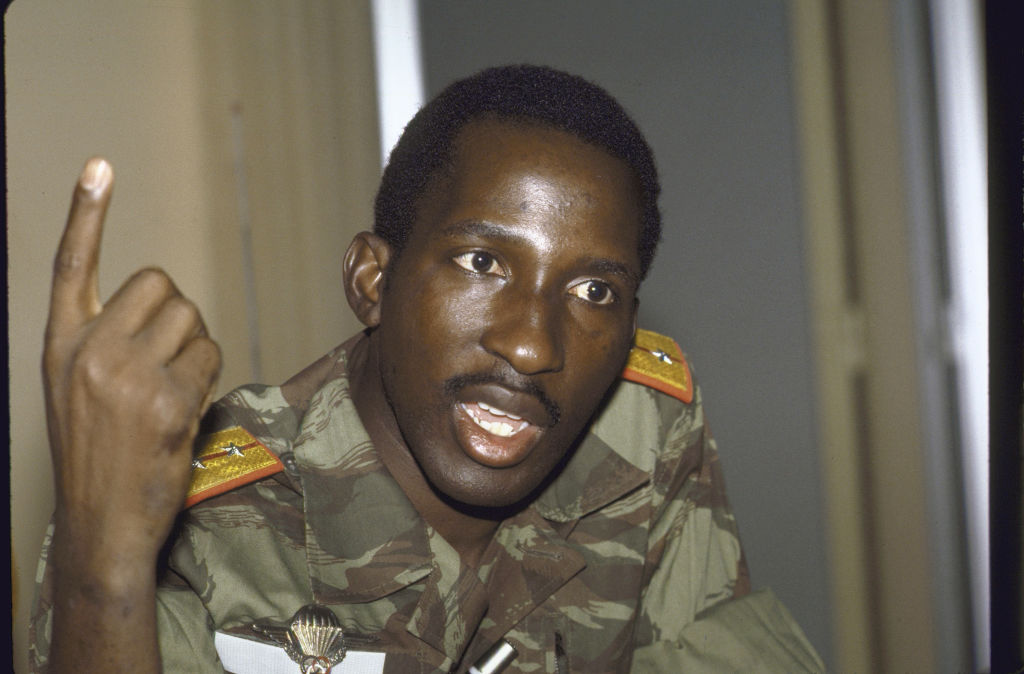 Captain Thomas Sankara leader of Burkina Faso