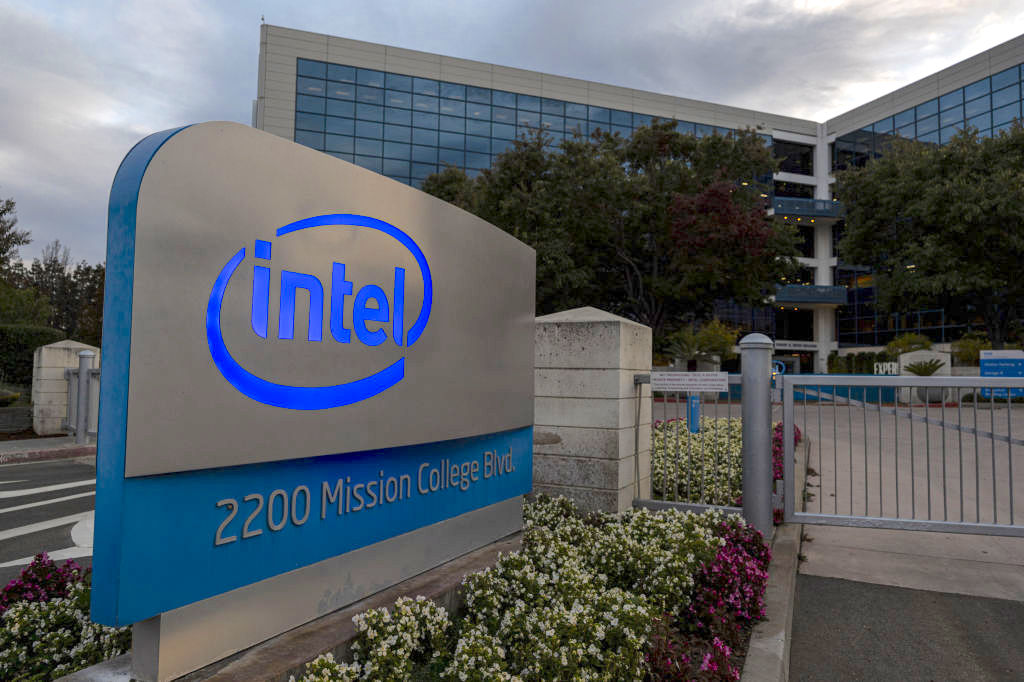 Intel Headquarters Ahead Of Earnings Figures