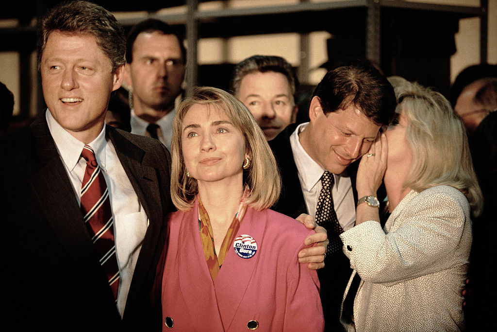 Bill and Hillary Clinton During Campaign