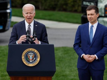 President Biden Delivers Remarks On His Trucking Action Plan To Relieve Supply Chain Issues