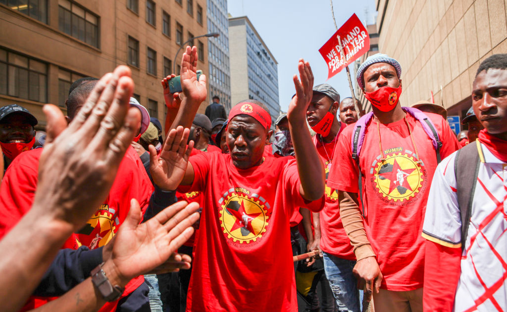 National Engineering Strike in Joburg in South Africa