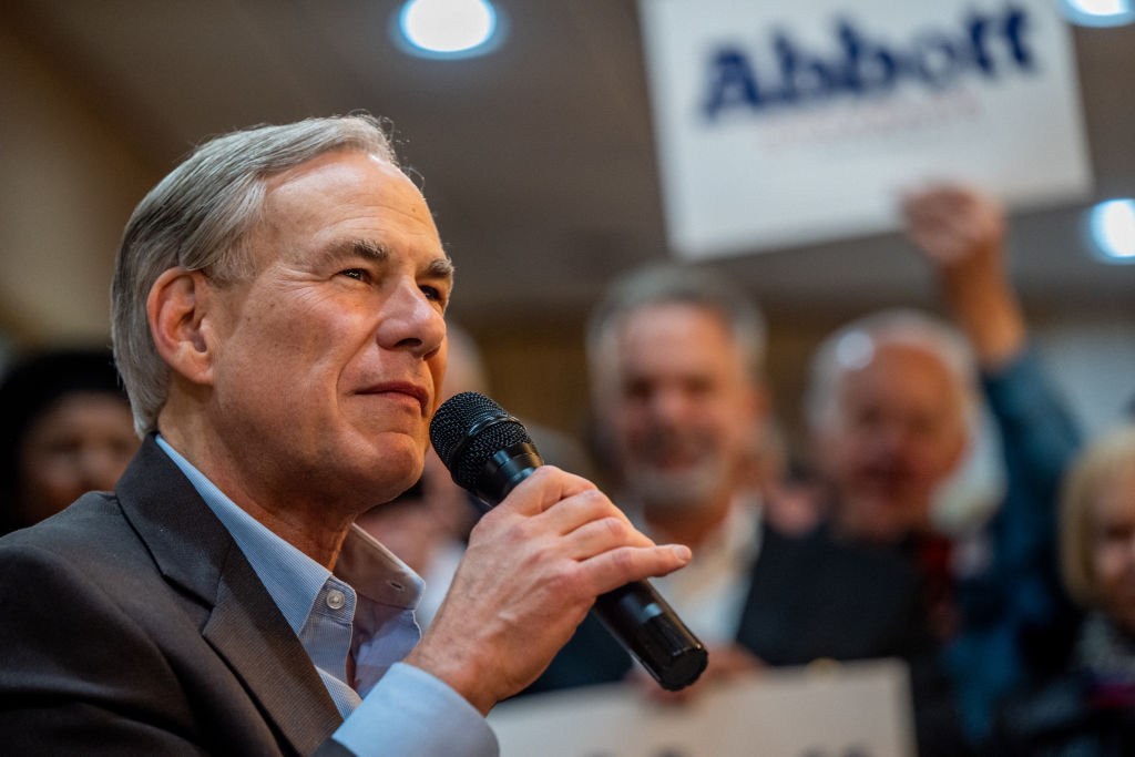 Texas Governor Abbott Campaigns For Reelection In Houston