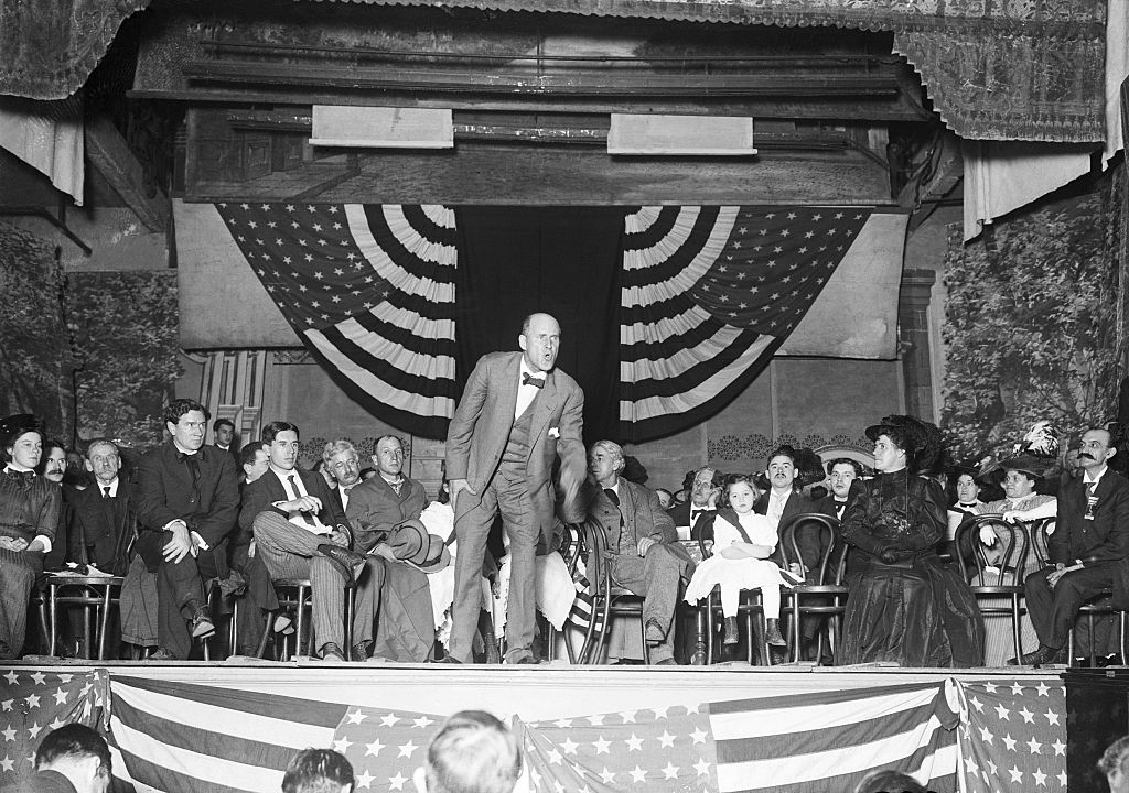 Eugene Debs Delivering Speech