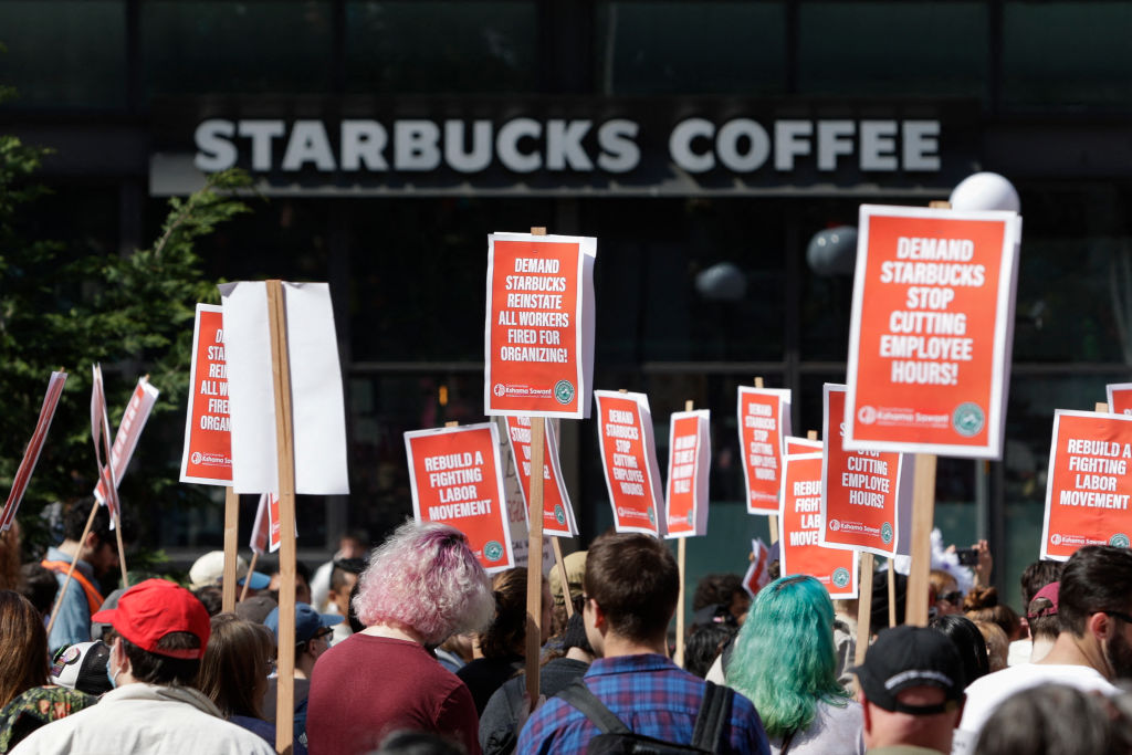 US-ECONOMY-UNION-STARBUCKS