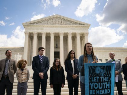 Climate Activist Greta Thunberg Joins Demonstration On The Steps Of The Supreme Court