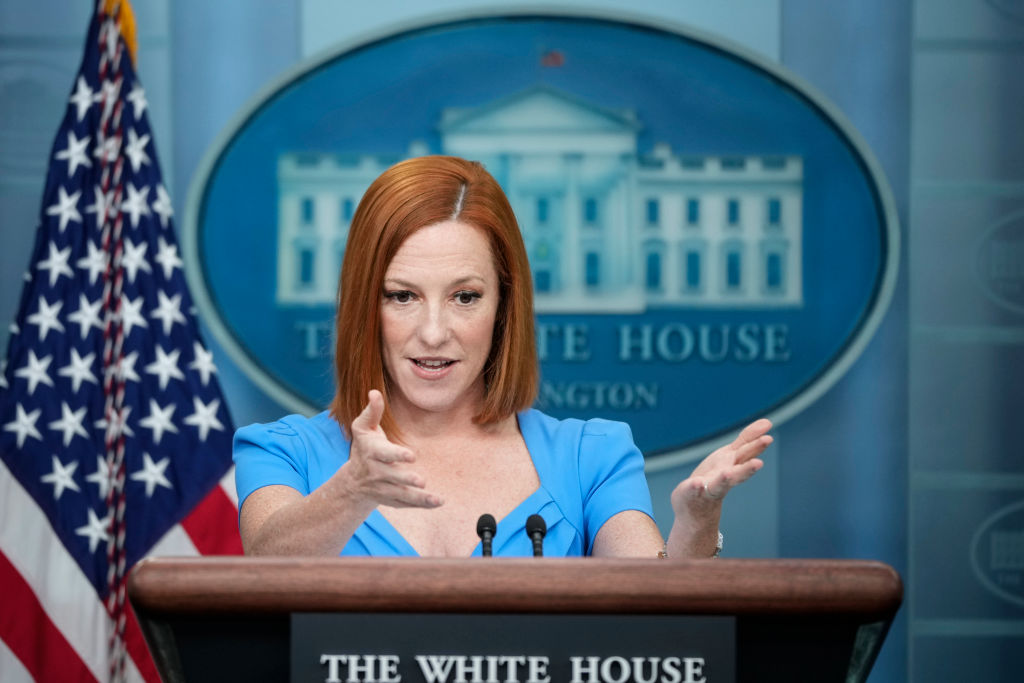 Press Secretary Psaki Briefs White House Media