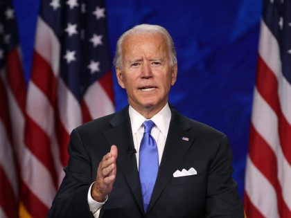 Joe Biden Accepts Party's Nomination For President In Delaware During Virtual DNC