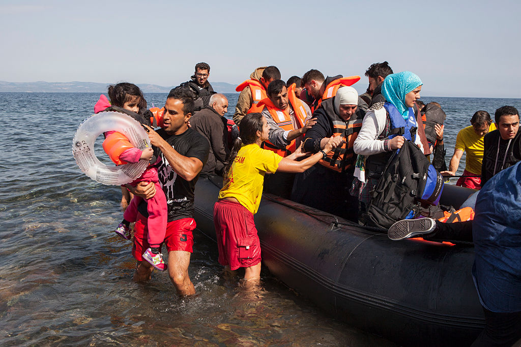 Refugees On Lesbos