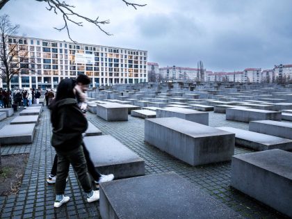 Holocaust Memorial before Memorial Day for the Victims of the Holocaust