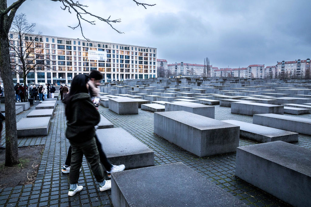 Holocaust Memorial before Memorial Day for the Victims of the Holocaust
