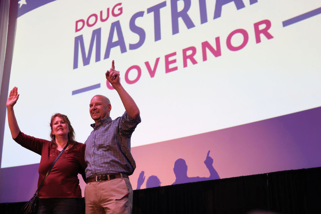 GOP Gubernatorial Candidate Doug Mastriano Holds Campaign Rally Before PA Primary