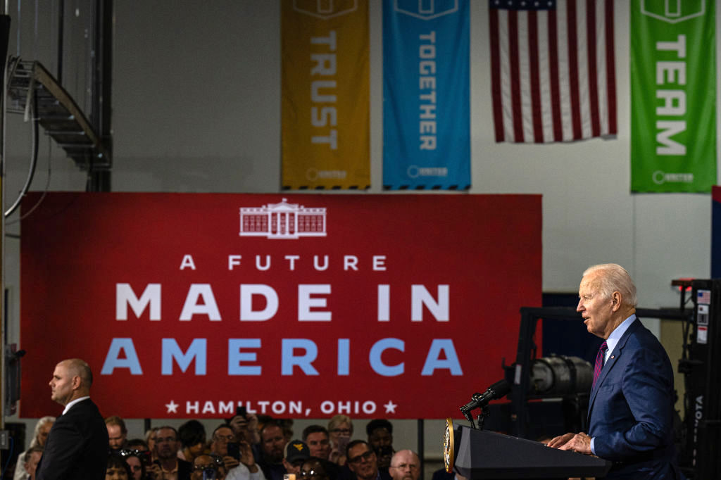 President Biden Speaks In Cincinnati, Ohio