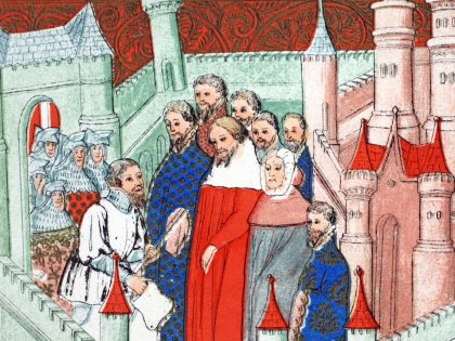 Richard Ii At Flint Castle Where He Was Delivered Prisoner To Bolingbroke His Rival To The Throne