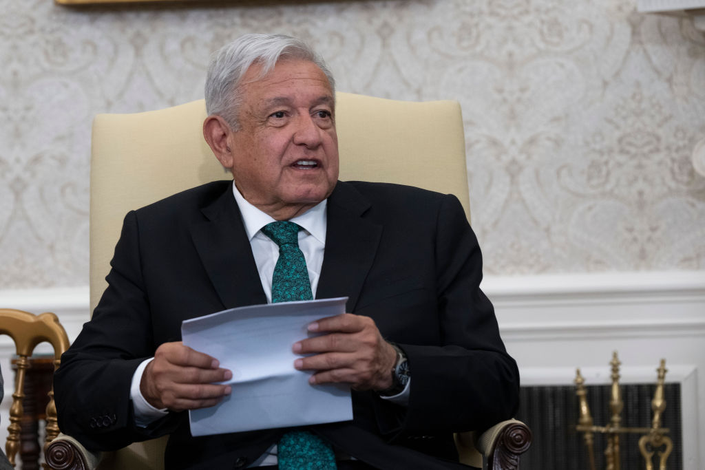 President Biden Meets With Mexican President Obrador In The Oval Office
