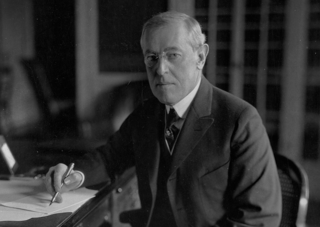 President Woodrow Wilson at His Desk