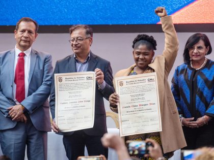 President-Elect Gustavo Petro And Vice President-Elect Francia Marquez Receive Credentials