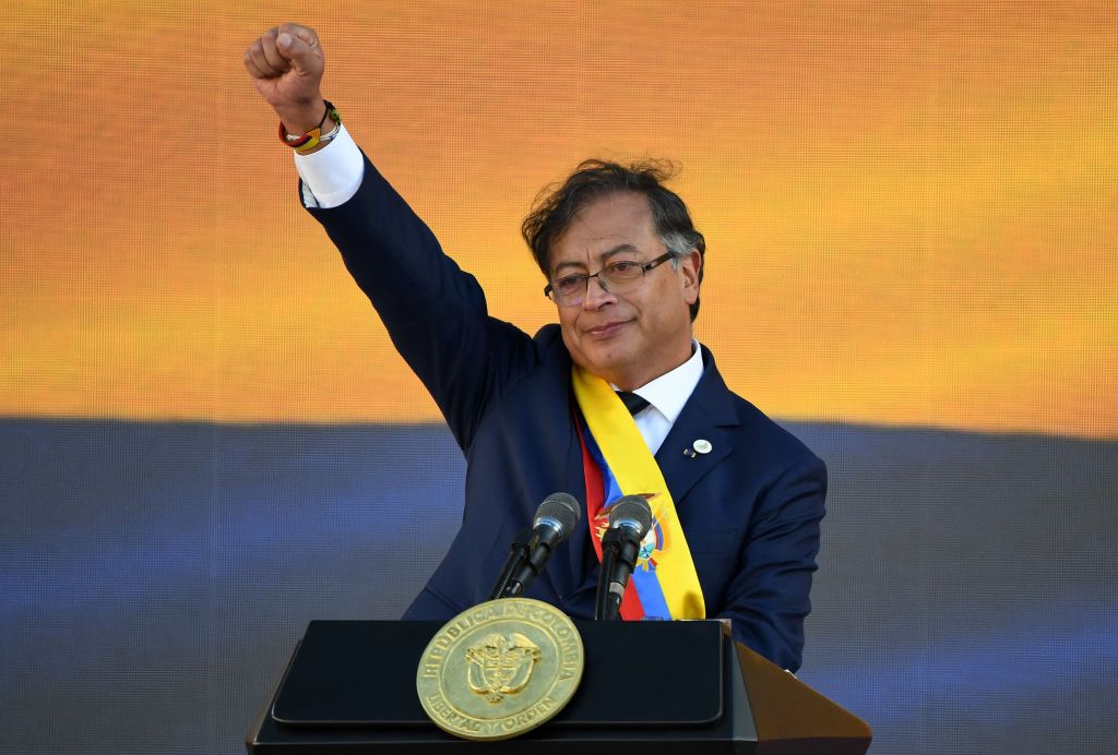 TOPSHOT-COLOMBIA-INAUGURATION-PETRO