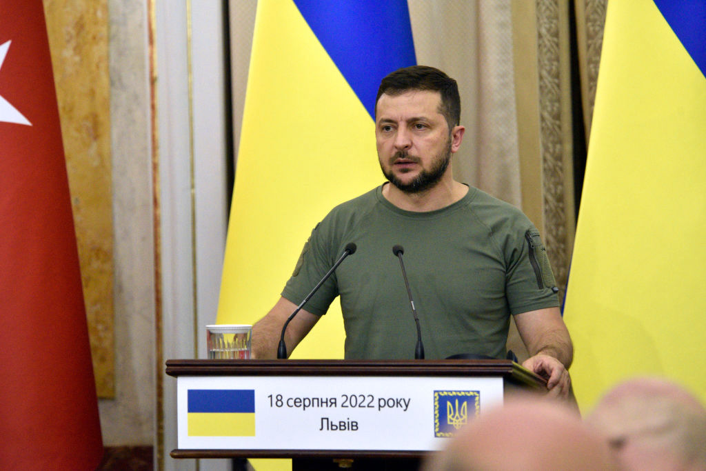 Press conference of Ukrainian, Turkish Presidents and UN Secretary-General in Lviv