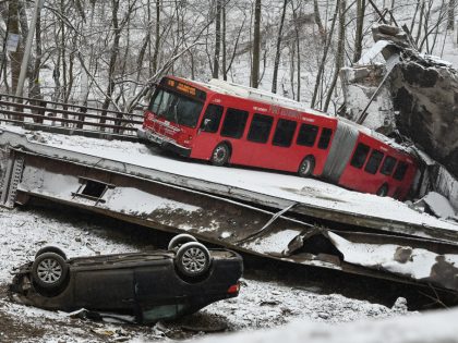 Pittsburgh Bridge Collapses Ahead Of President Biden's Infrastructure Speech