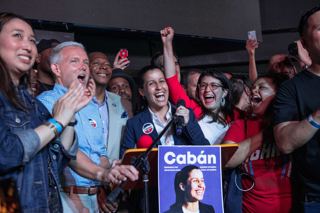 Progressive Challenger In Queens District Attorney Special Election Tiffany Caban Attends Election Night Gathering