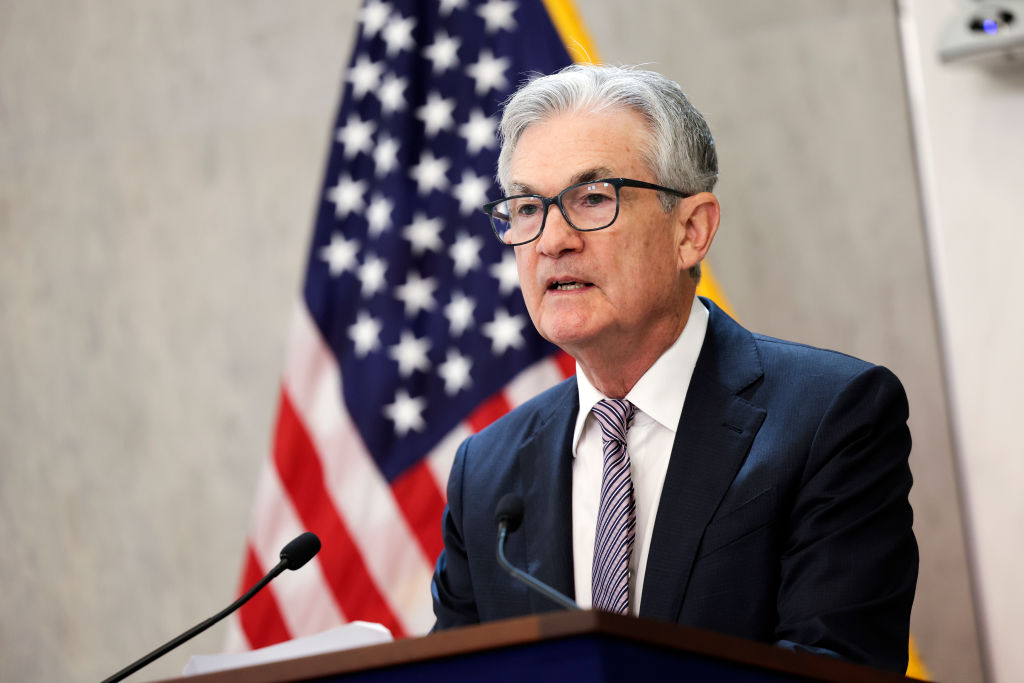 Fed Reserve Chairman Jerome Powell Speaks At The "Conference On The International Roles Of The U.S. Dollar"