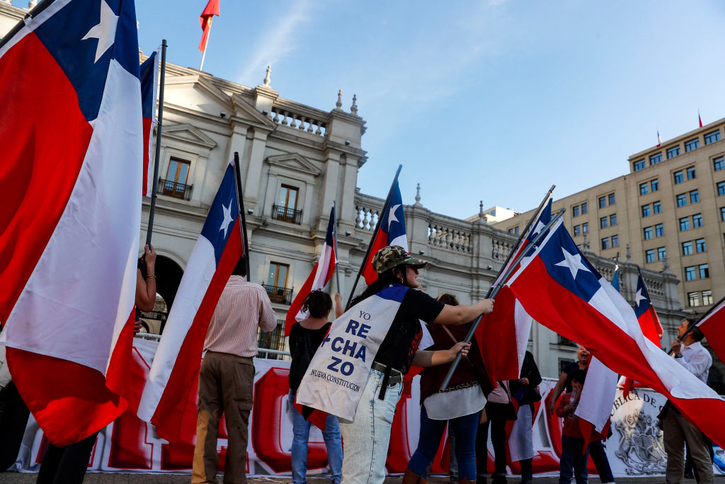 CHILE-CONSTITUTION-REFERENDUM-PROTEST