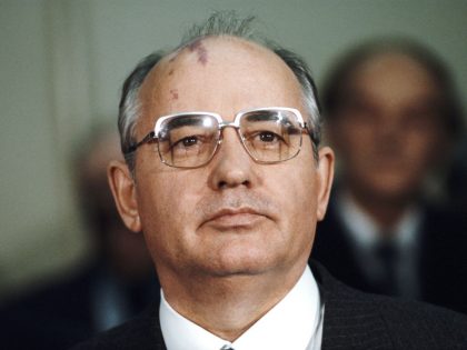 Russian President Mikhail Gorbachev