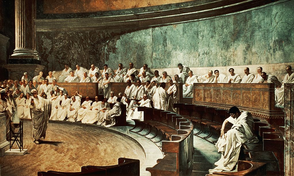 Cicero in the Senate denouncing Catiline