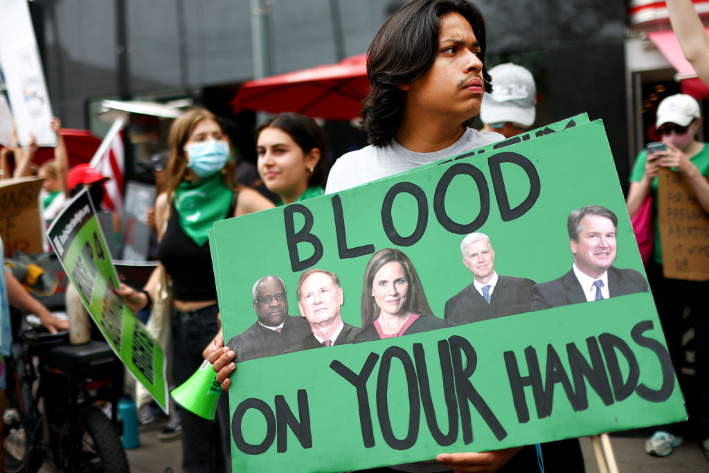 Activists March To Santa Monica Planned Parenthood Clinic To Safeguard Abortions
