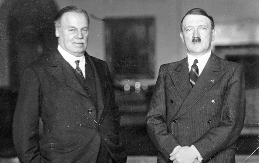 Adolf Hitler with Harold Sidney Harmsworth