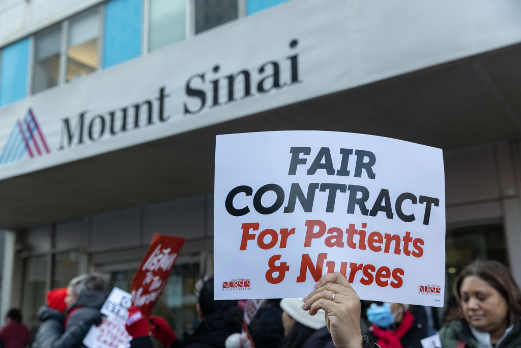 Thousands Of New York City Nurses Go On Strike At Two Hospitals