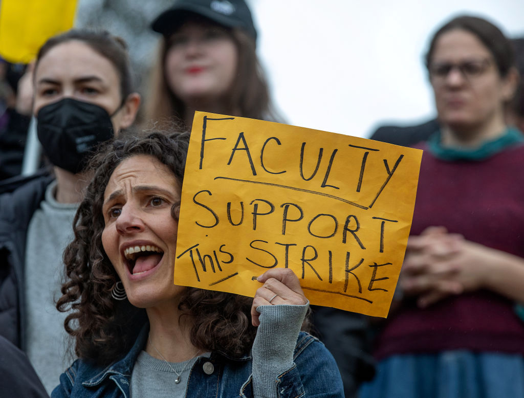Faculty members at UCLA  support  graduate student workers on strike