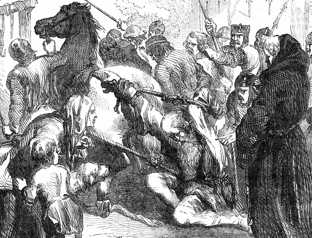The Death of Longbeard, Illustration from John Cassells Illustrated History of England