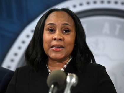 Fulton County District Attorney Fani Willis Speaks During A News Conference in Atlanta, Georgia