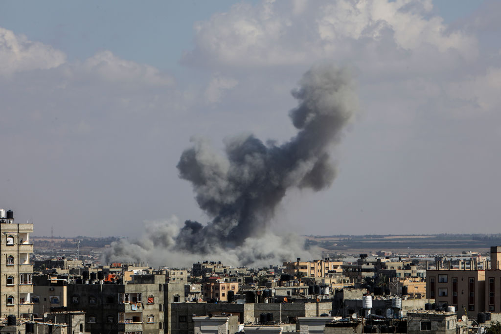 Israeli airstrikes continue on the 13th day in Gaza