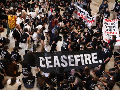 Protesters Hold A Rally Outside The U.S. Capitol Building Calling For A Ceasefire In Mideast War