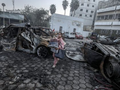 Aftermath of the strike hit Al-Ahli Baptist Hospital in Gaza