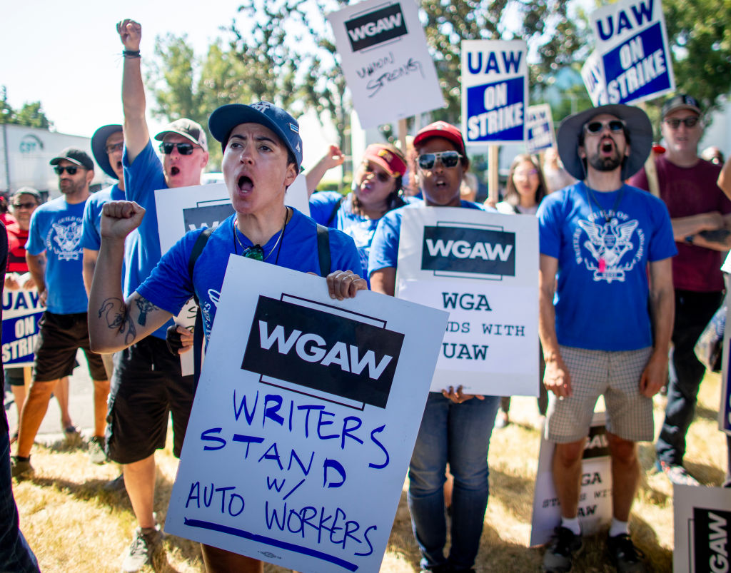 Striking UAW in Ontario, CA.